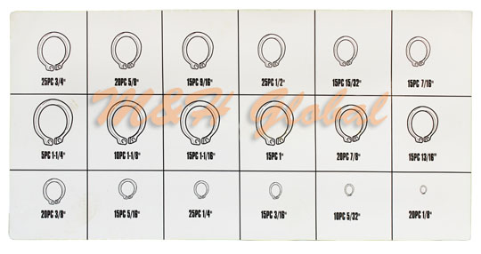 300 Pc Snap Ring Assortment 18 Different Common Sizes Retaining Rings 300 pc snap ring assortment 18 different common sizes retaining rings